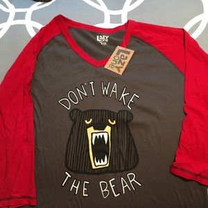 Don’t Wake The Bear PJ top